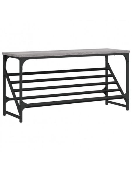 Scarpiera Grigio Sonoma 90x30x45 cm in Legno Multistrato