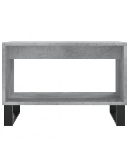 Tavolino da Salotto Grigio Cemento 60x50x40cm Legno Multistrato