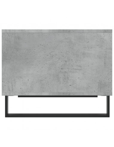 Tavolino da Salotto Grigio Cemento 60x50x40cm Legno Multistrato