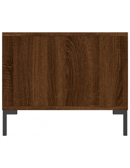 Tavolino da Salotto Rovere Marrone 90x50x40cm Legno Multistrato