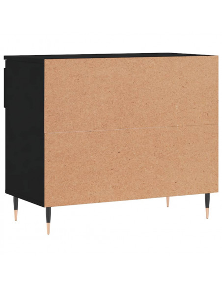 Scarpiera Nera 70x36x60 cm in Legno Multistrato
