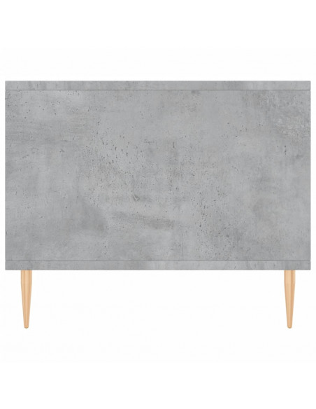 Tavolino da Salotto Grigio Cemento 90x50x40cm Legno Multistrato
