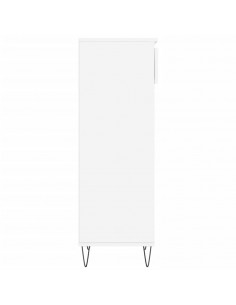 Scarpiera Bianco Lucido 40x36x105 cm in Legno Multistrato 2