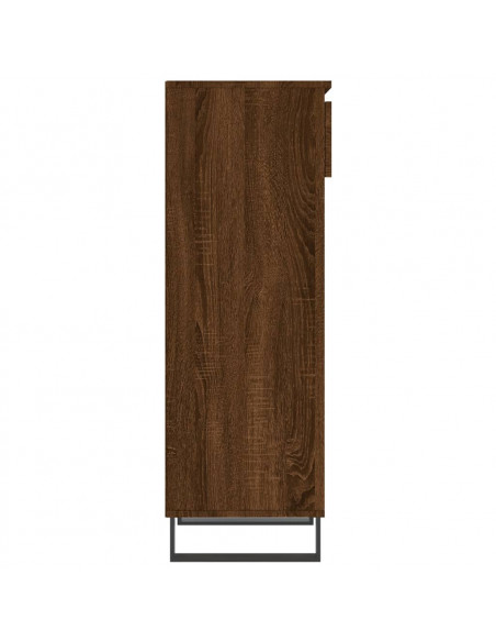 Scarpiera Rovere Marrone 40x36x105 cm in Legno Multistrato