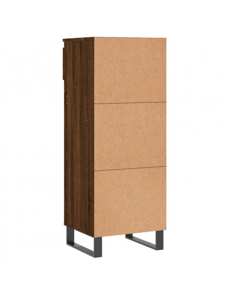 Scarpiera Rovere Marrone 40x36x105 cm in Legno Multistrato