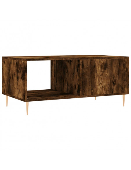 Tavolino da Salotto Rovere Fumo 90x50x40cm in Legno Multistrato
