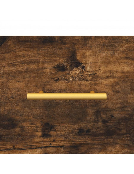 Tavolino da Salotto Rovere Fumo 90x50x40cm in Legno Multistrato