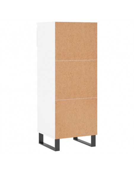 Scarpiera Bianca 40x36x105 cm in Legno Multistrato