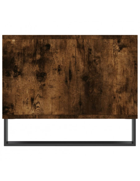 Tavolino da Salotto Rovere Fumo 90x50x40cm in Legno Multistrato
