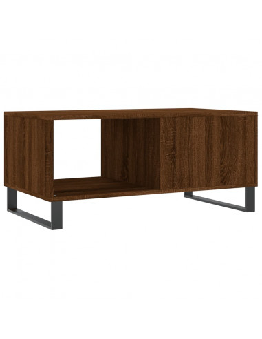 Tavolino da Salotto Rovere Marrone 90x50x40cm Legno Multistrato