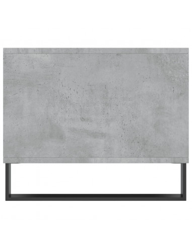 Tavolino da Salotto Grigio Cemento 90x50x40cm Legno Multistrato
