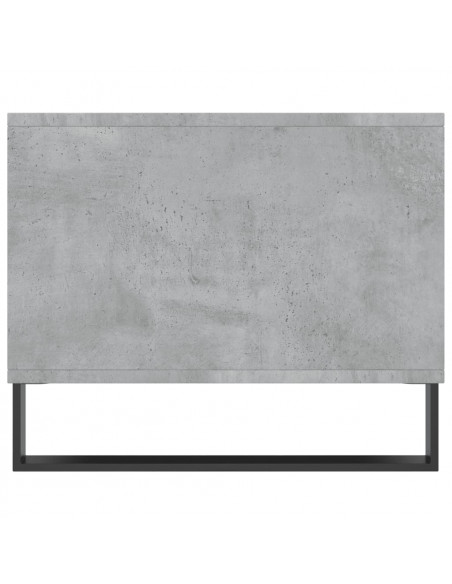 Tavolino da Salotto Grigio Cemento 90x50x40cm Legno Multistrato