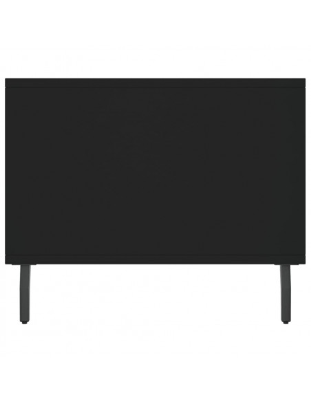 Tavolino da Salotto Nero 90x50x40 cm in Legno Multistrato