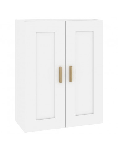 Mobile a Parete Bianco 69,5x32,5x90 cm in Legno Multistrato