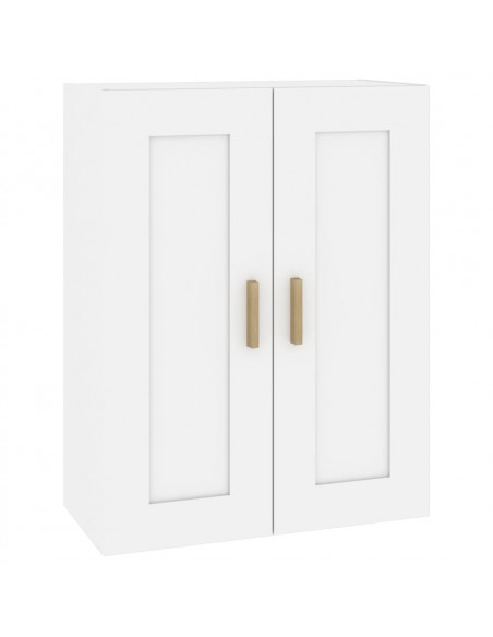Mobile a Parete Bianco 69,5x32,5x90 cm in Legno Multistrato