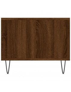 Tavolino da Salotto Rovere Marrone 90x50x40cm Legno Multistrato 2