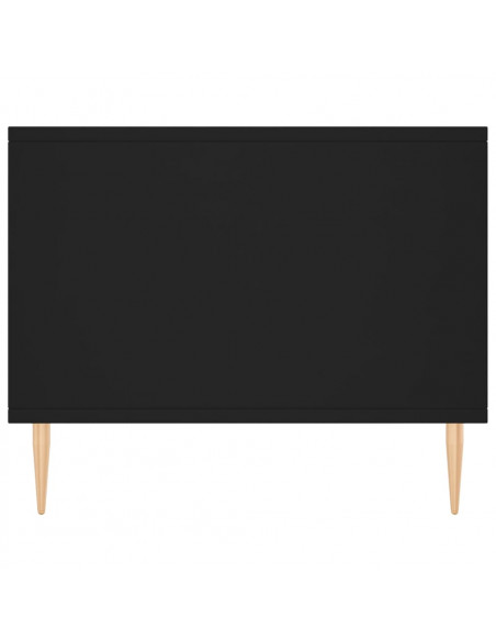 Tavolino da Salotto Nero 90x50x40 cm in Legno Multistrato