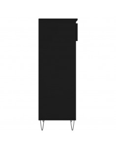 Scarpiera Nera 40x36x105 cm in Legno Multistrato 2