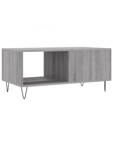 Tavolino da Salotto Grigio Sonoma 90x50x40 cm Legno Multistrato