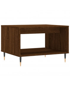 Tavolino da Salotto Rovere Marrone 60x50x40cm Legno Multistrato 2