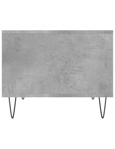 Tavolino da Salotto Grigio Cemento 60x50x40cm Legno Multistrato