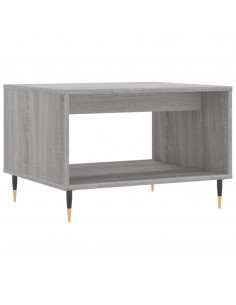 Tavolino da Salotto Grigio Sonoma 60x50x40 cm Legno Multistrato 2