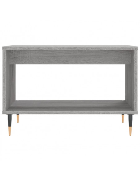 Tavolino da Salotto Grigio Sonoma 60x50x40 cm Legno Multistrato