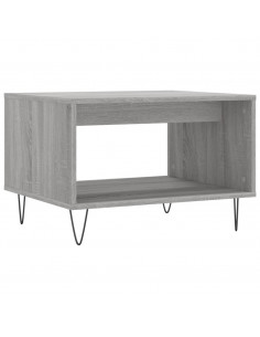 Tavolino da Salotto Grigio Sonoma 60x50x40 cm Legno Multistrato 2