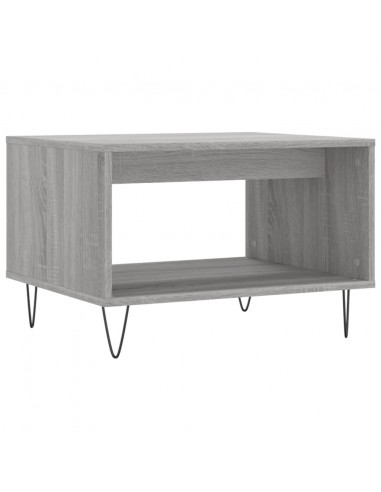 Tavolino da Salotto Grigio Sonoma 60x50x40 cm Legno Multistrato