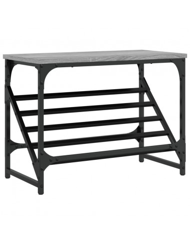 Scarpiera Grigio Sonoma 60x30x45 cm in Legno Multistrato