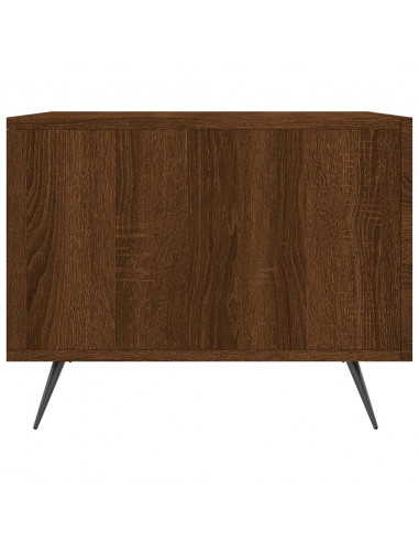 Tavolino da Salotto Rovere Marrone 50x50x40cm Legno Multistrato