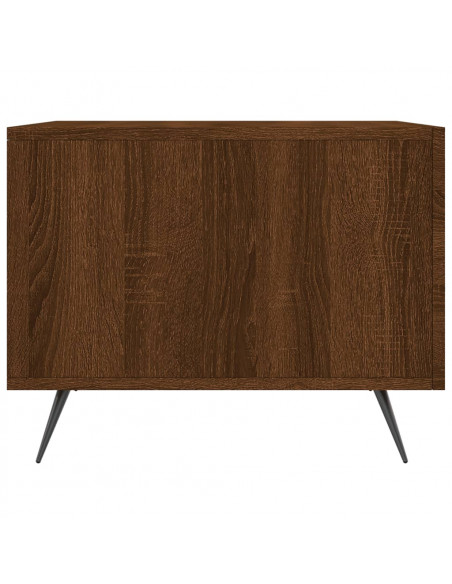 Tavolino da Salotto Rovere Marrone 50x50x40cm Legno Multistrato