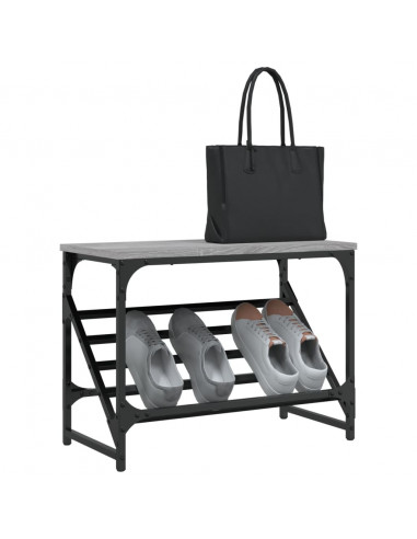 Scarpiera Grigio Sonoma 60x30x45 cm in Legno Multistrato