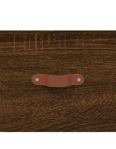 Tavolino da Salotto Rovere Marrone 50x50x40cm Legno Multistrato