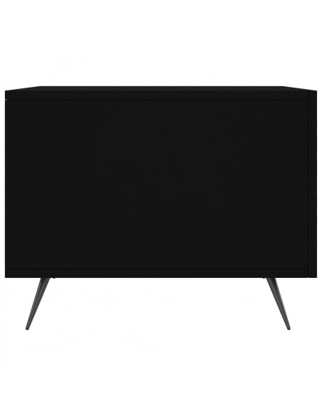 Tavolino da Salotto Nero 50x50x40 cm in Legno Multistrato
