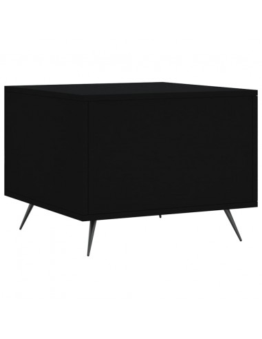 Tavolino da Salotto Nero 50x50x40 cm in Legno Multistrato