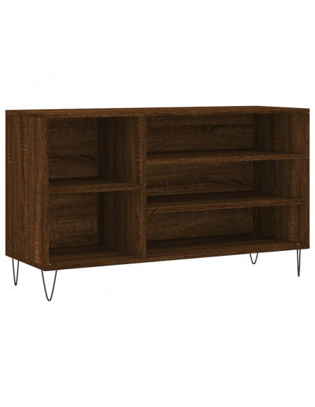 Scarpiera Rovere Marrone 102x36x60 cm in Legno Multistrato
