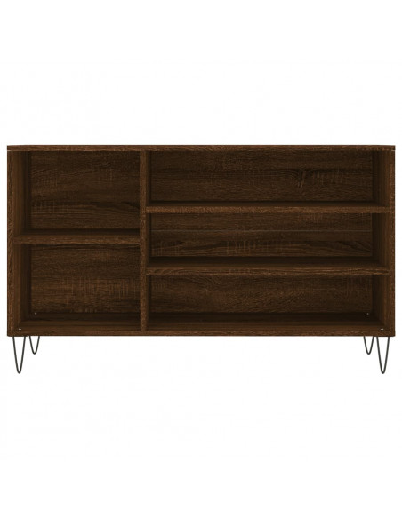 Scarpiera Rovere Marrone 102x36x60 cm in Legno Multistrato