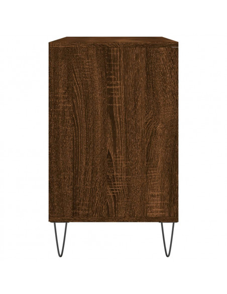 Scarpiera Rovere Marrone 102x36x60 cm in Legno Multistrato