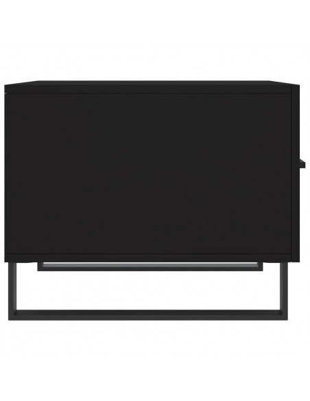 Tavolino da Salotto Nero 50x50x40 cm in Legno Multistrato