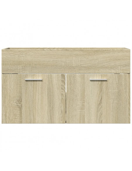 Mobile Sottolavabo Rovere Sonoma 80x38,5x46cm Legno Multistrato