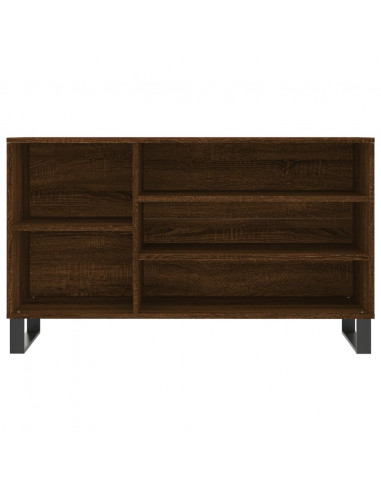Scarpiera Rovere Marrone 102x36x60 cm in Legno Multistrato