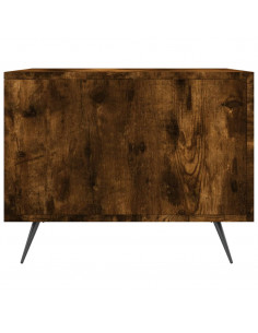 Tavolino da Salotto Rovere Fumo 50x50x40 cm Legno Multistrato 2