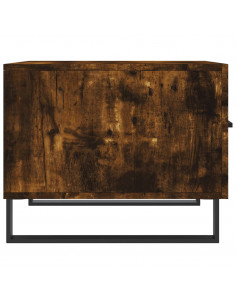 Tavolino da Salotto Rovere Fumo 50x50x40 cm Legno Multistrato 2