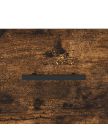 Tavolino da Salotto Rovere Fumo 50x50x40 cm Legno Multistrato