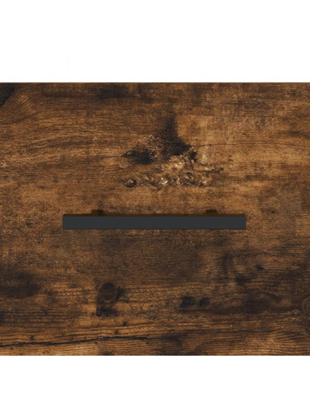 Tavolino da Salotto Rovere Fumo 50x50x40 cm Legno Multistrato
