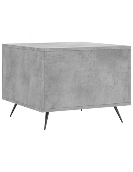 Tavolino Salotto Grigio Cemento 50x50x40 cm Legno Multistrato