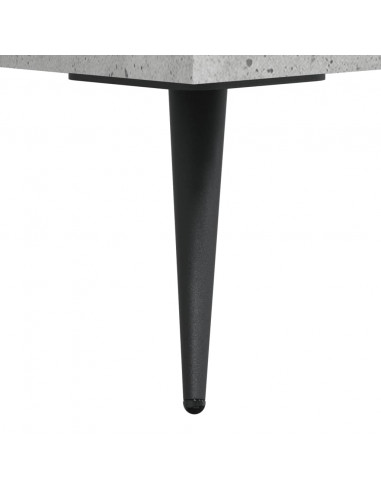 Tavolino Salotto Grigio Cemento 50x50x40 cm Legno Multistrato