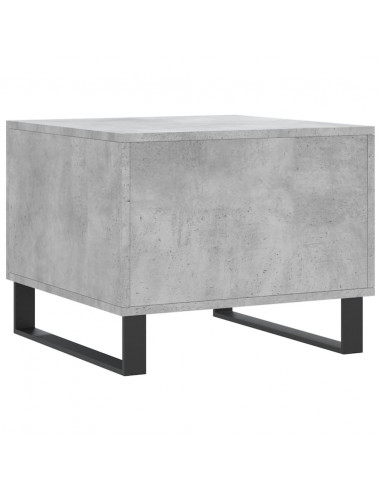 Tavolino Salotto Grigio Cemento 50x50x40 cm Legno Multistrato