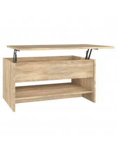 Tavolino da Salotto Rovere Sonoma 80x50x40 cm Legno Multistrato 2